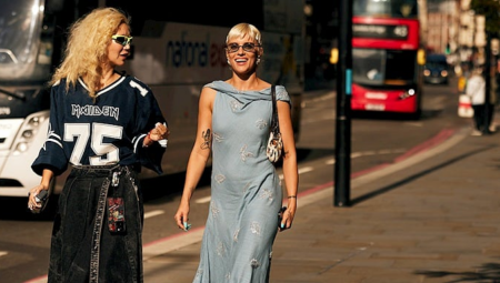Londra Moda Haftası Sokak Görünümlerinde Kısa Bob Rüzgarı